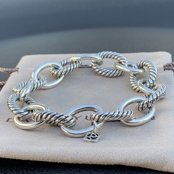 David Yurman XL Oval Link Bracelet 17mm - Picture 1 of 4